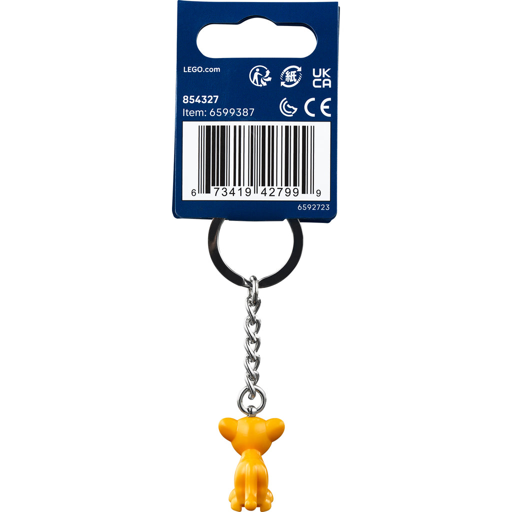 LEGO® Disney Simba Keyring - Móc Khóa Simba Vua Sư Tử LEGO (854327) - Góc nhìn khác 3