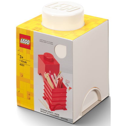 LEGO Storage Brick 1 Stud Square - White - Hộp Đựng Đồ 1 Nút Vuông - LEGO - Hình ảnh sản phẩm