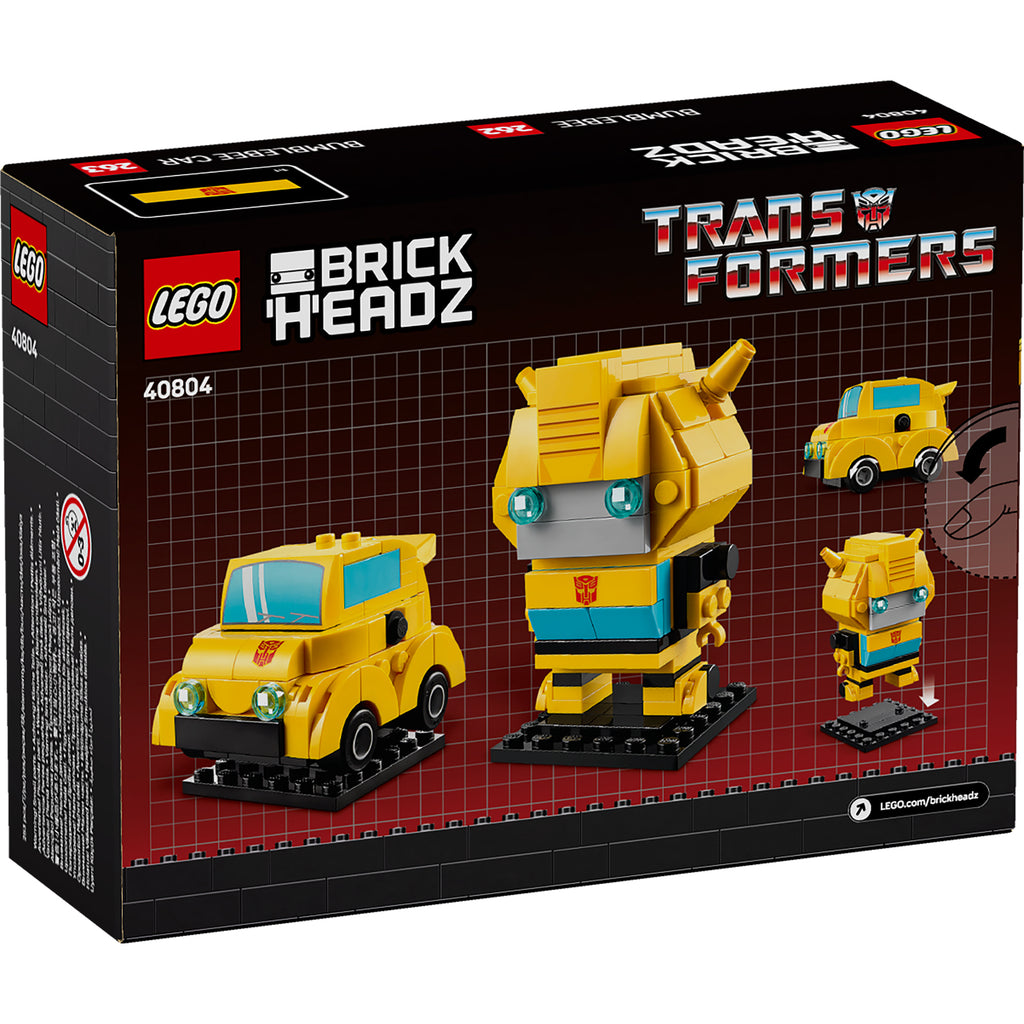 LEGO® BrickHeadz™ Transformers Bumblebee Robot & Vehicle - Mô hình lắp ráp Robot Bumblebee & Xe hơi - LEGO 40804 - Hình ảnh bổ sung 7