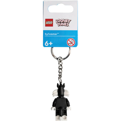 LEGO® Looney Tunes™ Sylvester™ Keyring - Móc Khóa Mèo Sylvester - LEGO 854190 - Góc nhìn khác 3