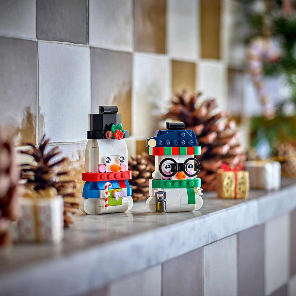 LEGO® Snowman Ornaments - Bộ Lắp Ráp Người Tuyết Trang Trí Giáng Sinh (40812) - Góc nhìn khác 3