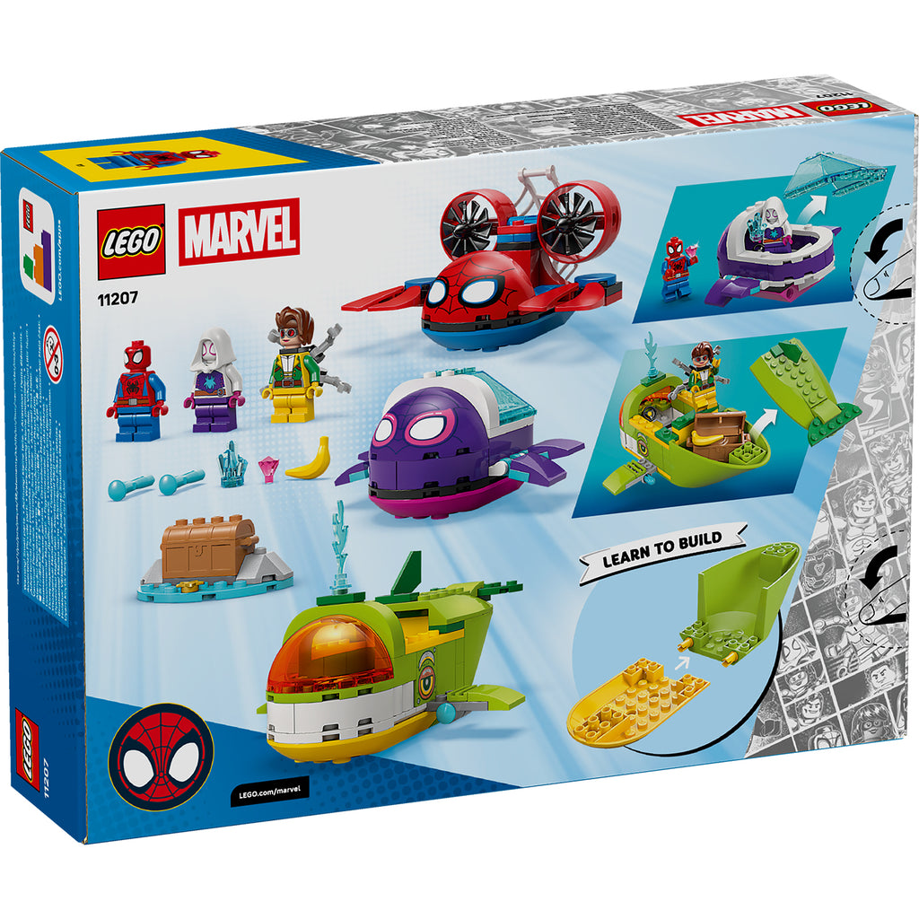 LEGO® Marvel Spidey And His Amazing Friends Spidey: Underwater Vehicles - Đồ Chơi Lắp Ráp Tàu Ngầm Siêu Anh Hùng - LEGO 11207