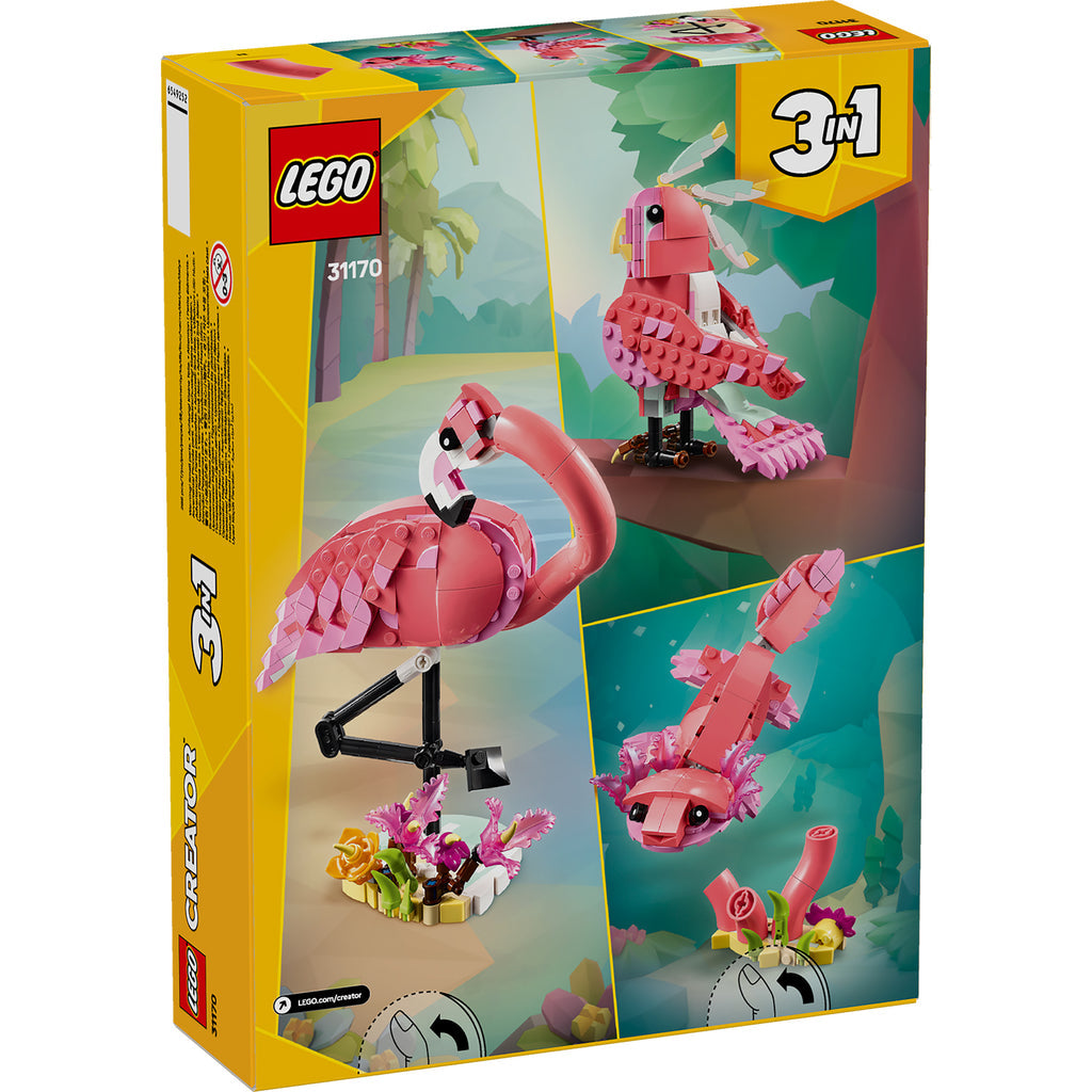 LEGO® Creator 3-in-1 Wild Animals: Pink Flamingo - Đồ chơi lắp ráp 3 trong 1 LEGO 31170