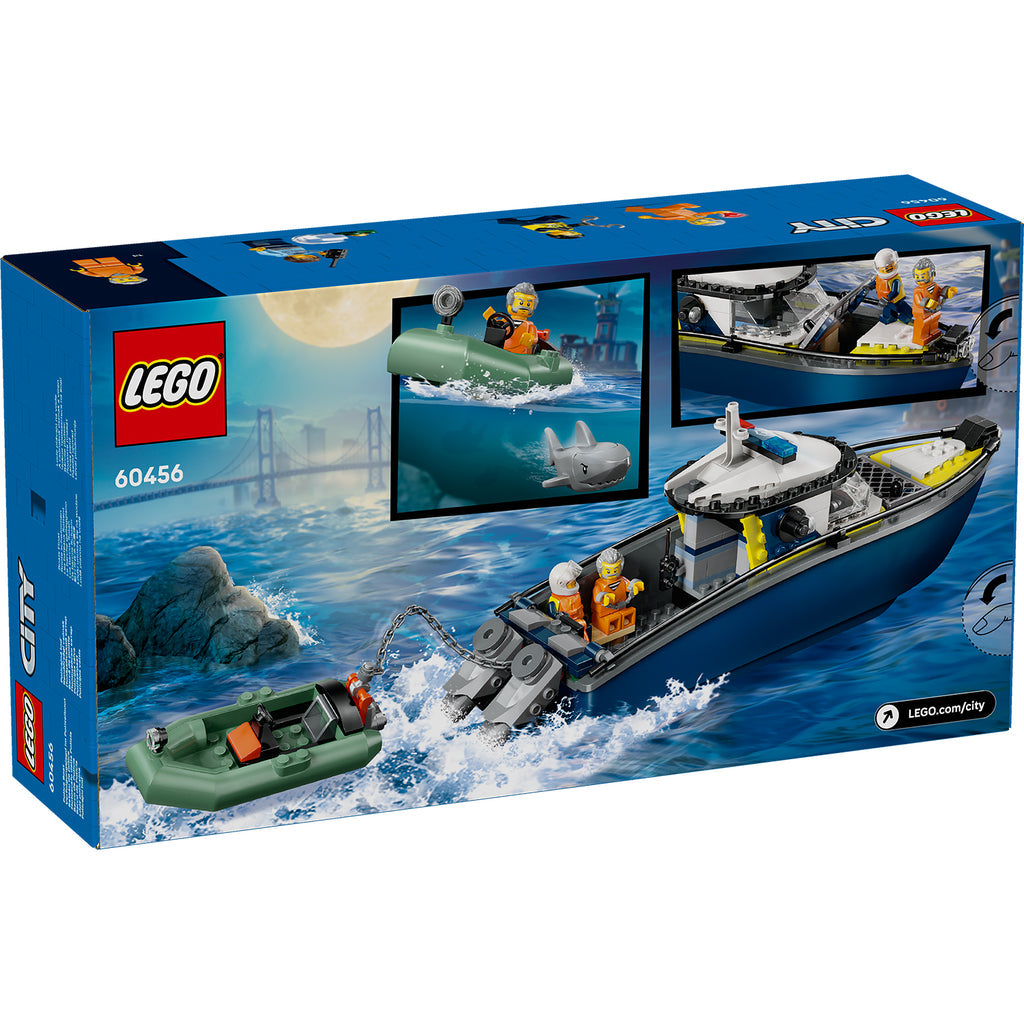 LEGO® City Police Boat Chase - Đồ Chơi Thuyền Cảnh Sát Lắp Ráp - LEGO 60456 LEGO - ảnh 1 - Lego