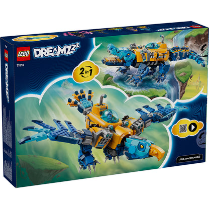 LEGO® DREAMZzz™ Crocodile Submarine - Đồ chơi lắp ráp Tàu ngầm Cá sấu 2-trong-1 71512