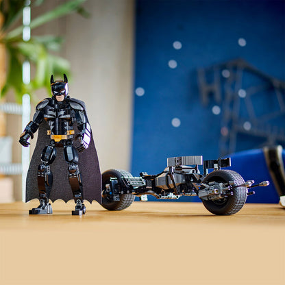 LEGO® DC Batman™: Batman Construction Figure & the Bat-Pod Bike - Mô Hình Lắp Ráp Siêu Anh Hùng Batman & Xe Bat-Pod - LEGO 76273 - Góc nhìn khác 3
