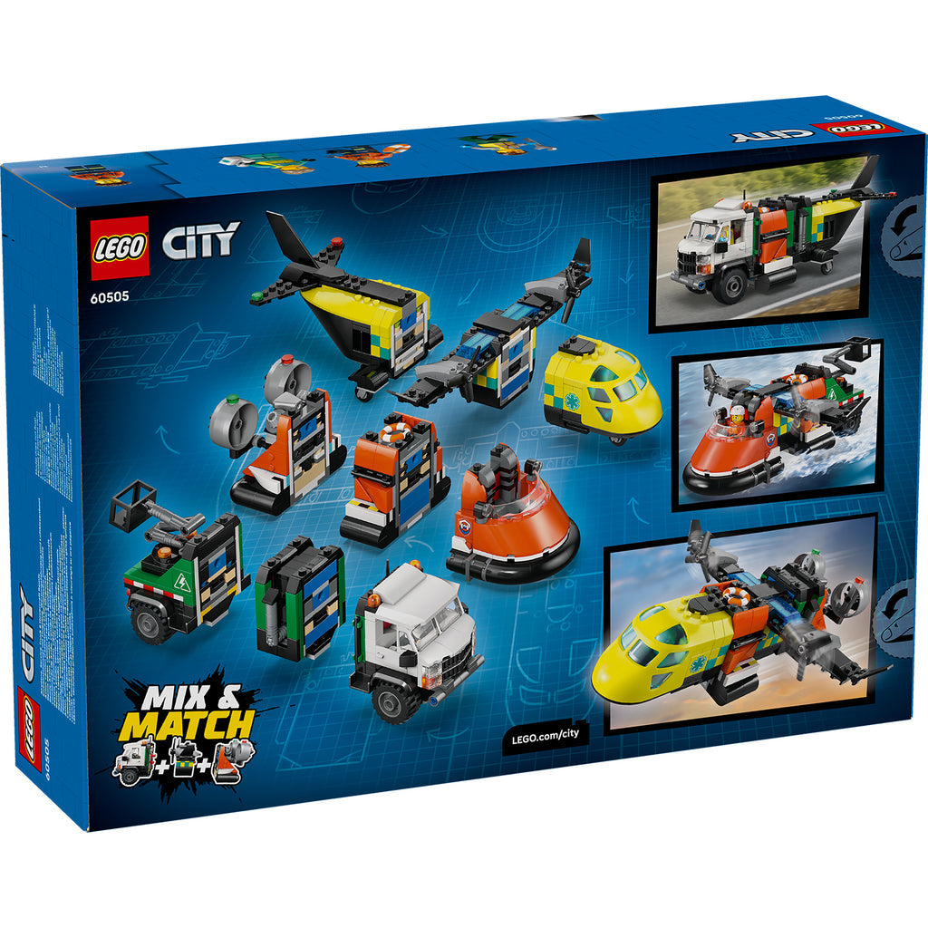 LEGO® City Airplane, Service Truck & Hovercraft Remix - Bộ Đồ Chơi Lắp Ráp Xe Cứu Hộ 3 Trong 1 - LEGO 60505 LEGO - LEGO Sets