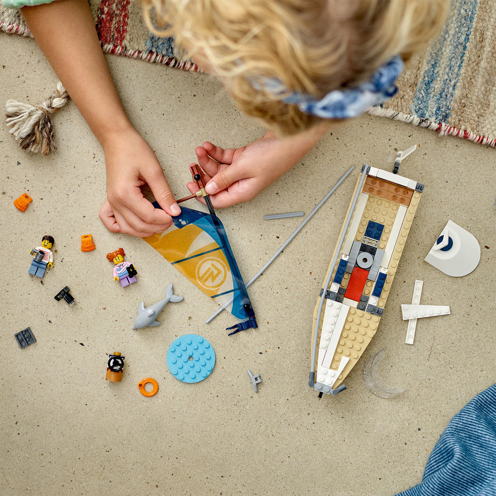 LEGO® City Sailboat - Đồ Chơi Lắp Ráp Thuyền Buồm LEGO 60438 - Góc nhìn khác 3