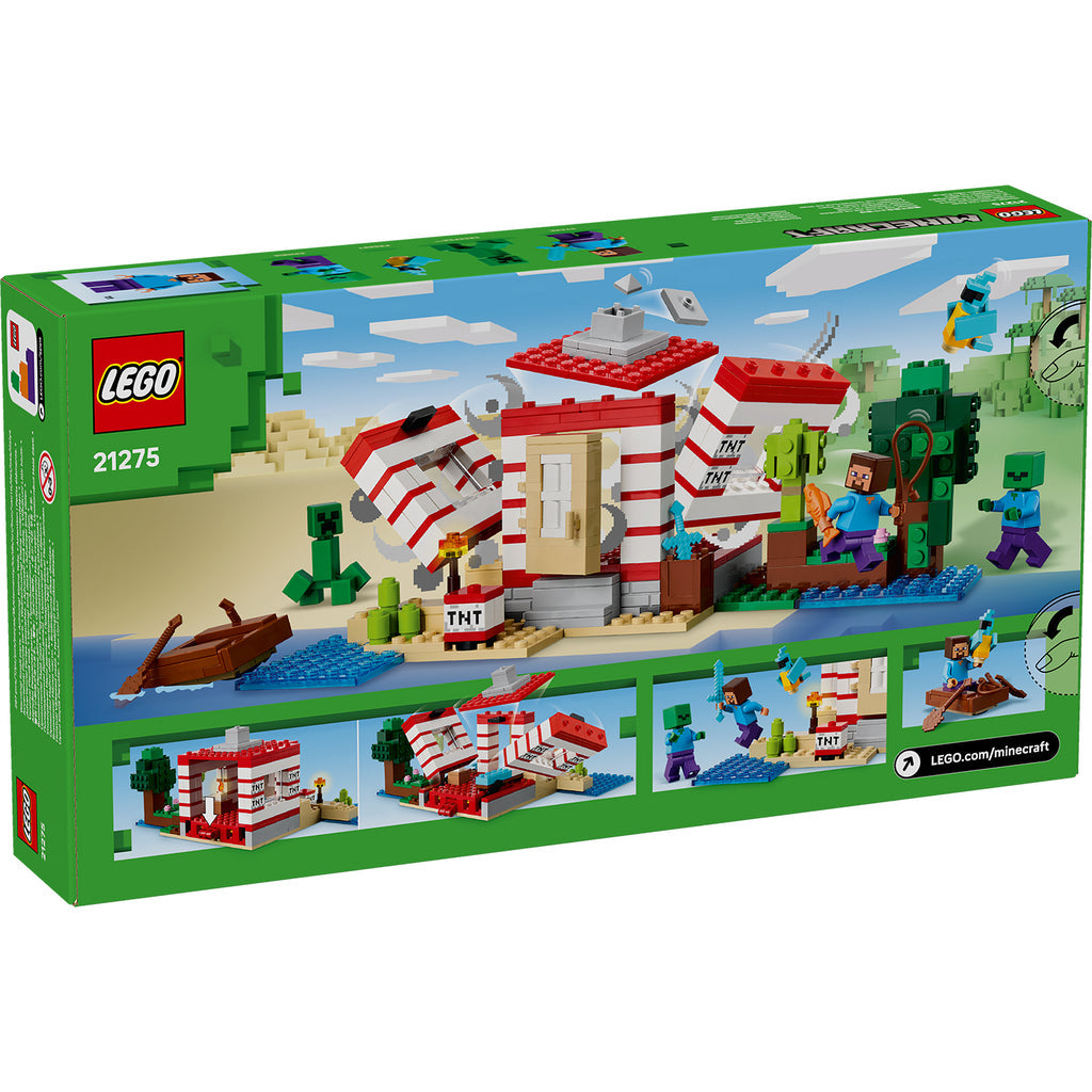 LEGO® Minecraft® The TNT Jungle House - Đồ Chơi Lắp Ráp Ngôi Nhà TNT Rừng Rậm 21275 - LEGO