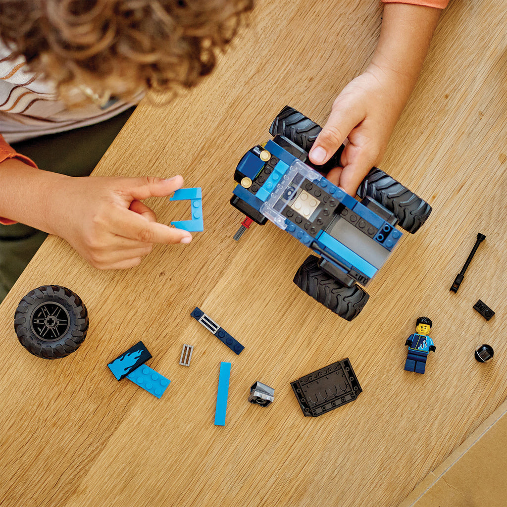 LEGO® City Blue Monster Truck - Đồ Chơi Lắp Ráp Xe Tải Quái Vật Xanh - LEGO 60402 - Góc nhìn khác 3