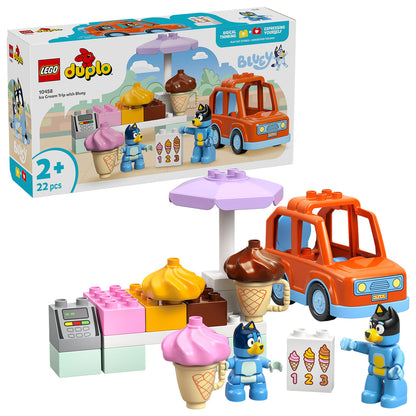 LEGO® DUPLO® Bluey: Ice Cream Trip with Bluey - Bộ Đồ Chơi Xe Kem Bluey 10458 - LEGO LEGO - ảnh 1 - LEGO