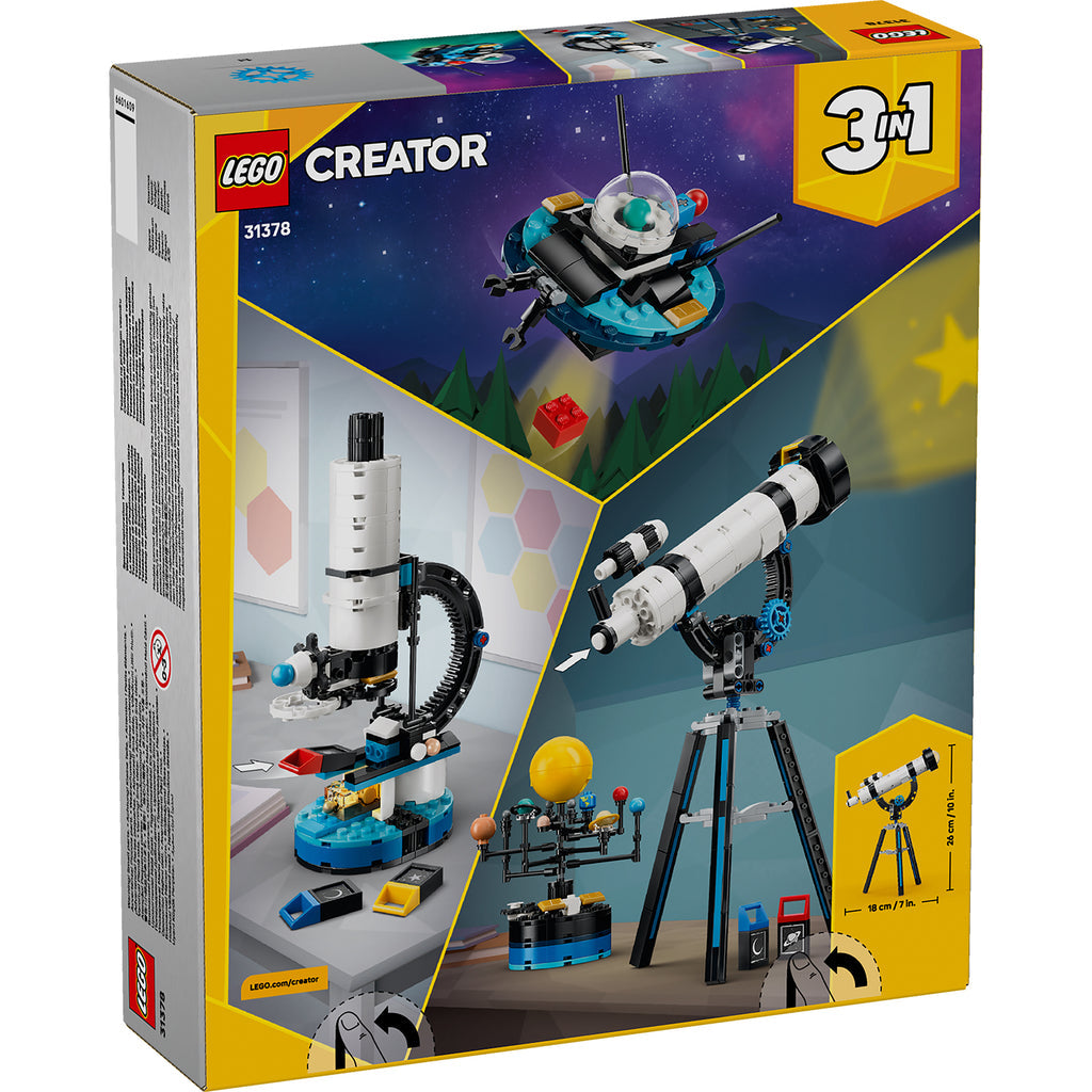 LEGO® Creator 3-in-1 Space Exploration Telescope - Đồ chơi lắp ráp Kính Thiên Văn Khám Phá Không Gian - LEGO 31378 LEGO - ảnh