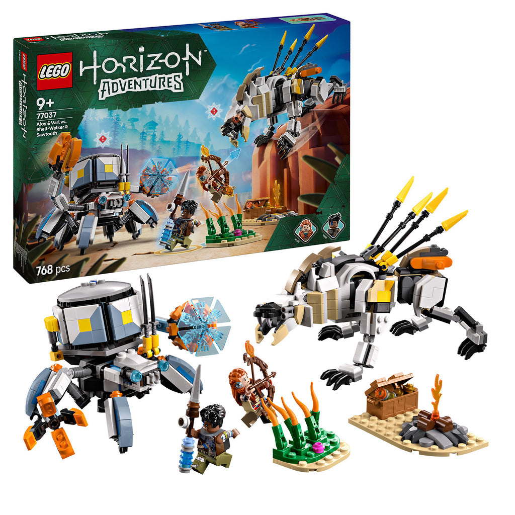 LEGO® Horizon Adventures™ Aloy & Varl vs. Shell-Walker & Sawtooth Đồ Chơi Lắp Ráp Robot 77037 LEGO - ảnh 3 - Đồ chơi lắp ráp