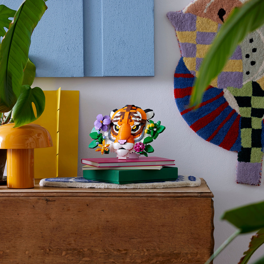 LEGO® Art: The Fauna Collection - Tiger - Mô Hình Lắp Ráp Tranh Nghệ Thuật 3D Hình Hổ - LEGO 31217 - Góc nhìn khác 3