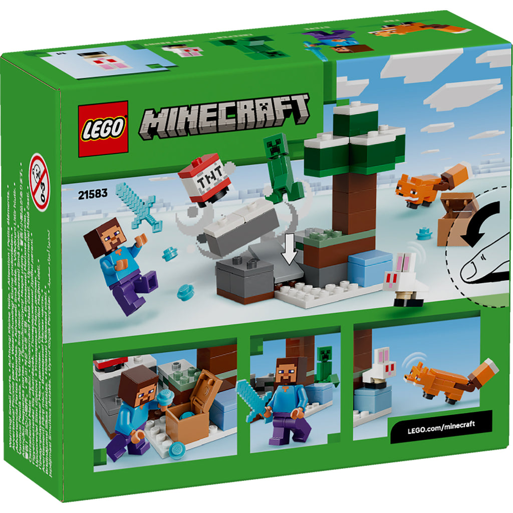 LEGO® Minecraft® Steve’s Taiga Adventure - Bộ Đồ Chơi Lắp Ráp Rừng Taiga LEGO 21583 LEGO - ảnh 3 - LEGO Minecraft