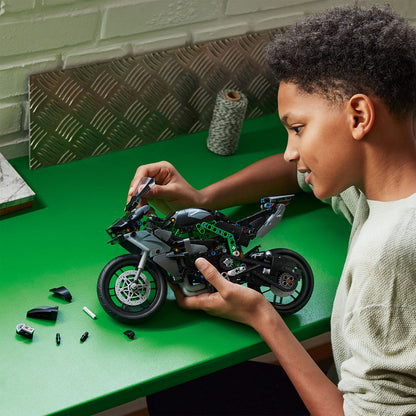 LEGO® Technic™ Kawasaki Ninja H2R Motorcycle - Mô hình lắp ráp siêu mô tô kỹ thuật - LEGO 42170 - Góc nhìn khác 3
