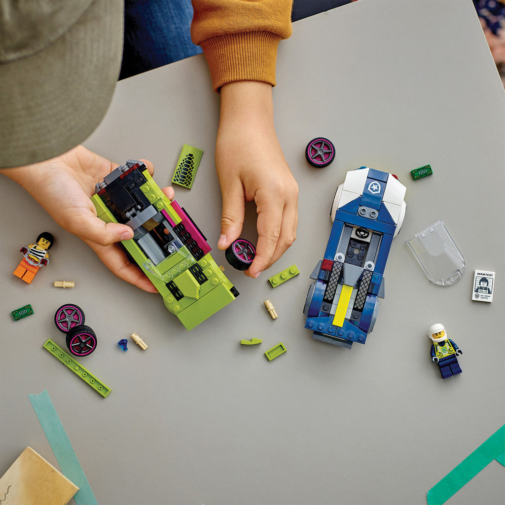 LEGO® City Police Car and Muscle Car Chase - Xe Cảnh Sát Đuổi Bắt Xe Cơ Bắp - LEGO 60415 - Góc nhìn khác 3