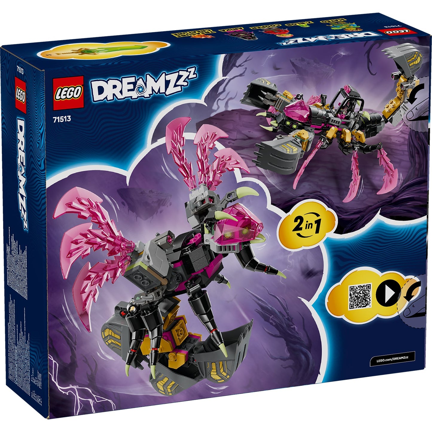 LEGO® DREAMZzz™ Nightmare Scorpion Digger - Bộ Lắp Ráp Máy Đào Bọ Cạp Ác Mộng (71513) LEGO - ảnh 2 - LEGO Sets