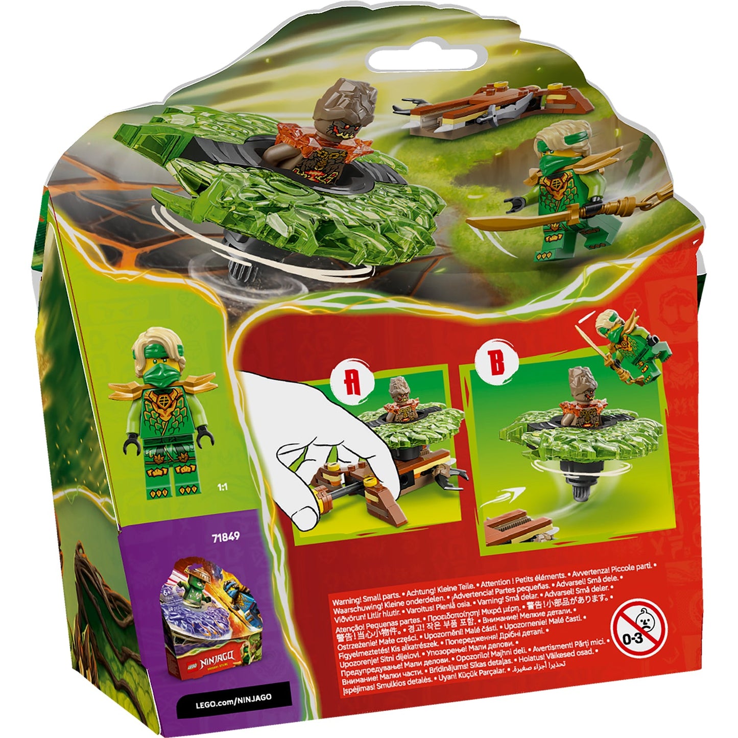 LEGO® NINJAGO® Lloyd vs. Earth Monster Spinner - Đồ Chơi Con Quay Ninja (71850) LEGO - ảnh 5 - LEGO Sets