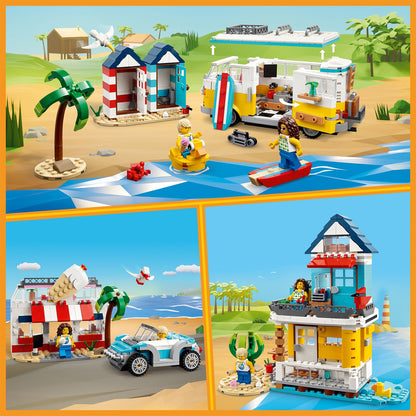 LEGO® Creator 3-in-1 Beach Camper Van - Xe Cắm Trại Bãi Biển Lắp Ráp 3 Trong 1 - LEGO 31138 - Góc nhìn khác 3