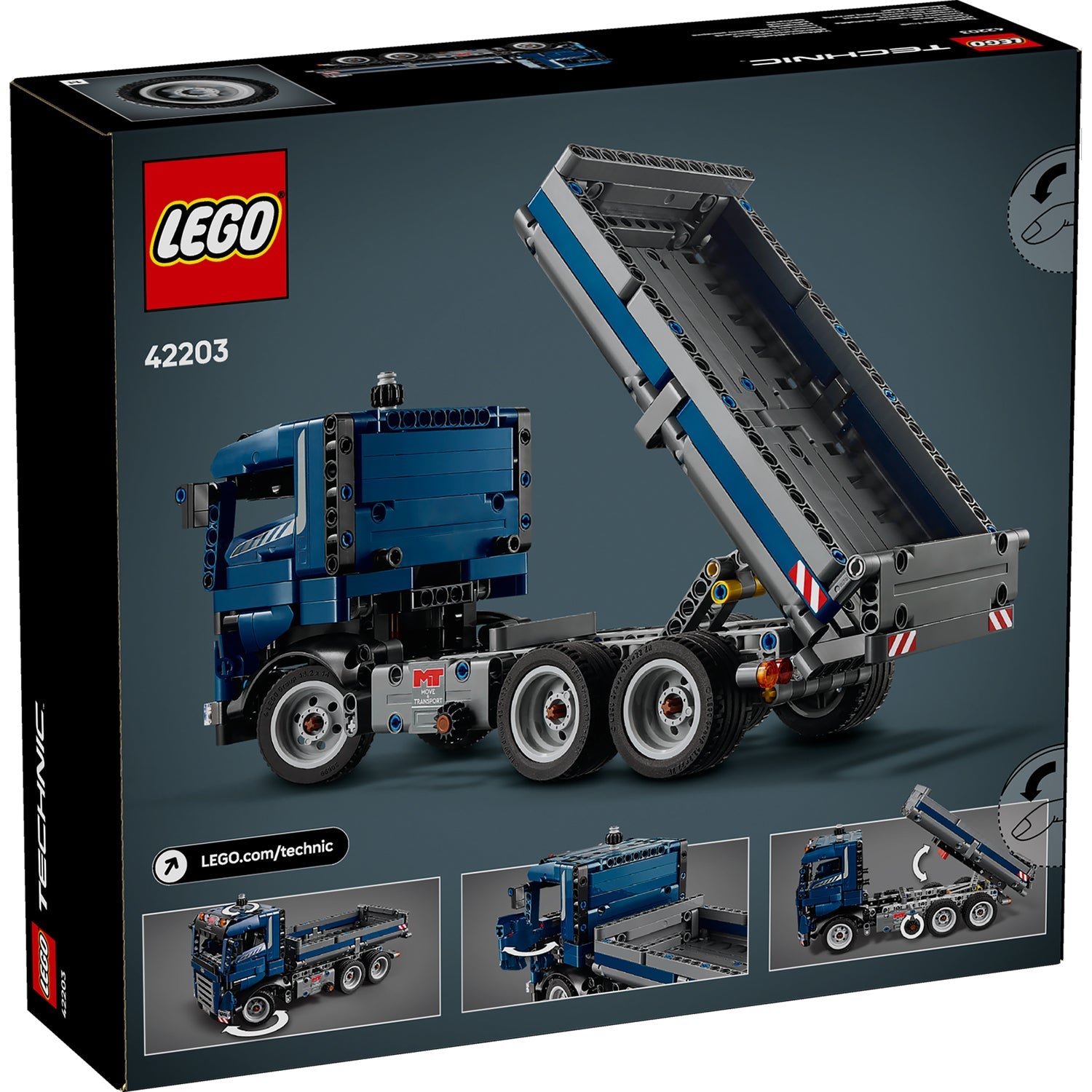 LEGO® Technic™ Tipping Dump Truck - Đồ chơi lắp ráp Xe Ben Công Trường - LEGO 42203 LEGO - ảnh 3 - Lego Technic