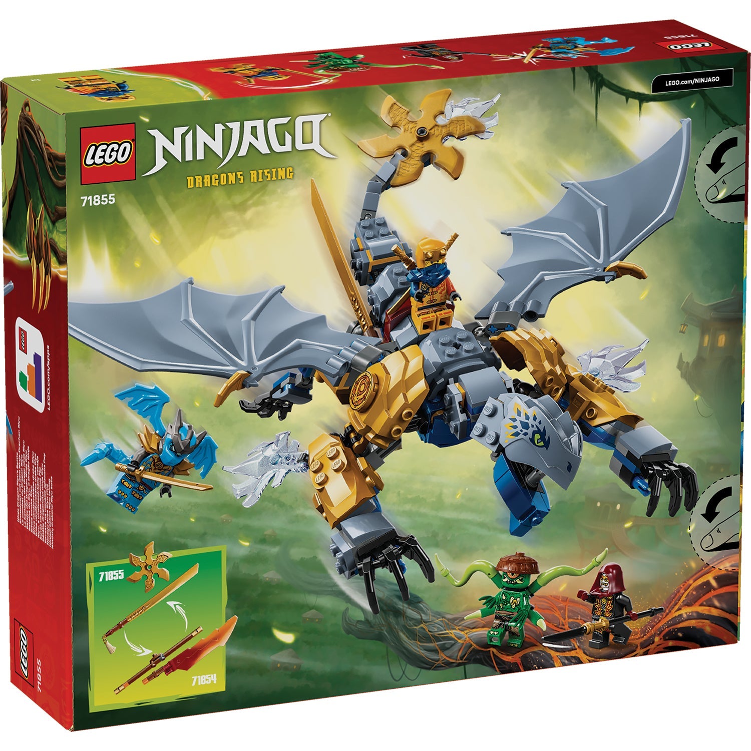 LEGO® NINJAGO® Ninja Dragon Riyu’s Battle - Đồ Chơi Lắp Ráp Rồng Chiến Đấu Ninja LEGO 71855 LEGO - ảnh 4 - Building Sets