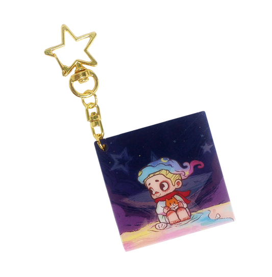 NOOK NIGHT SERIES LENTICULAR KEYCHAIN - SEA OF STARS - Móc khóa hiệu ứng 3D thấu kính - 52TOYS