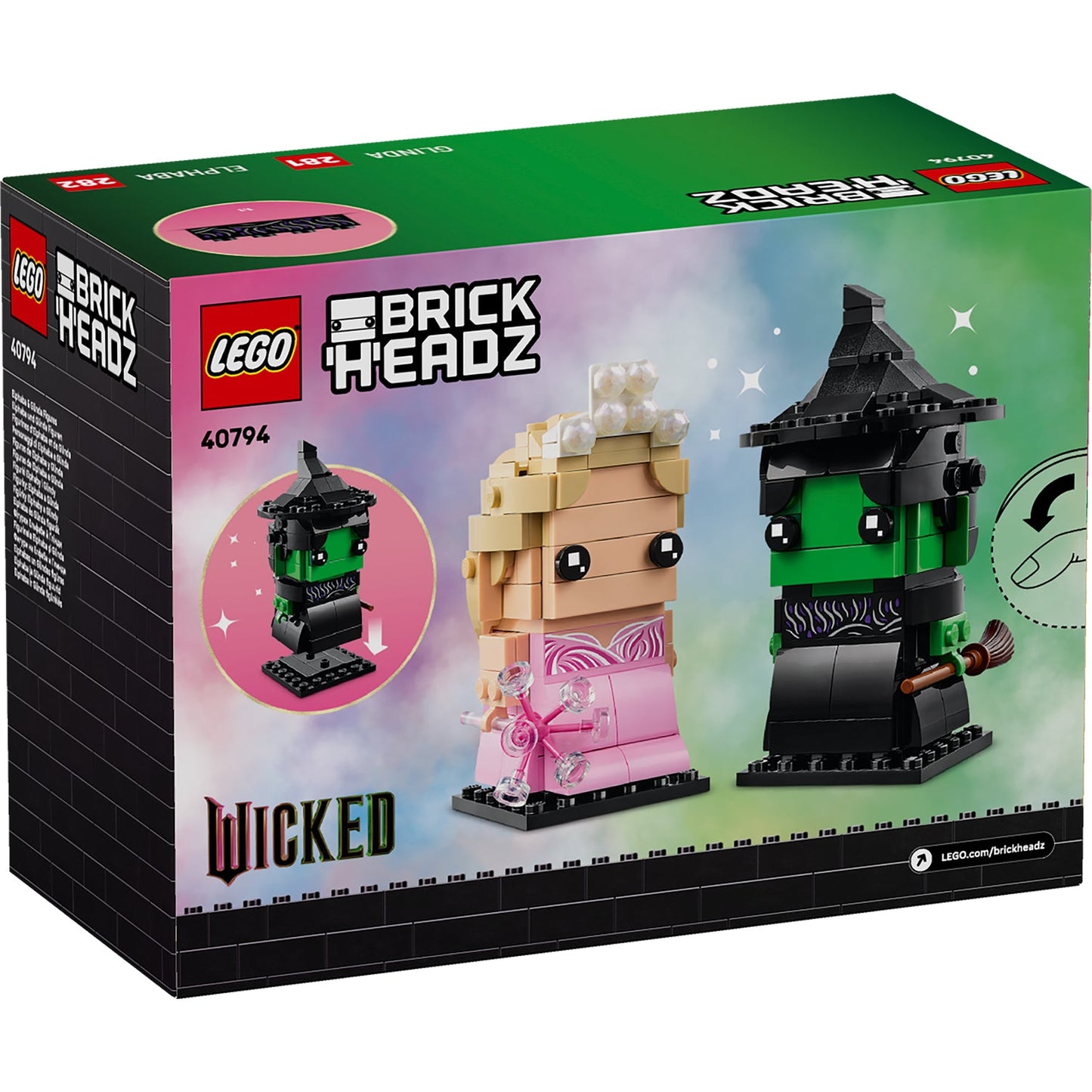 LEGO® BrickHeadz™ Elphaba & Glinda Figures Mô Hình Nhân Vật Wicked LEGO 40794 - Hình ảnh bổ sung 7