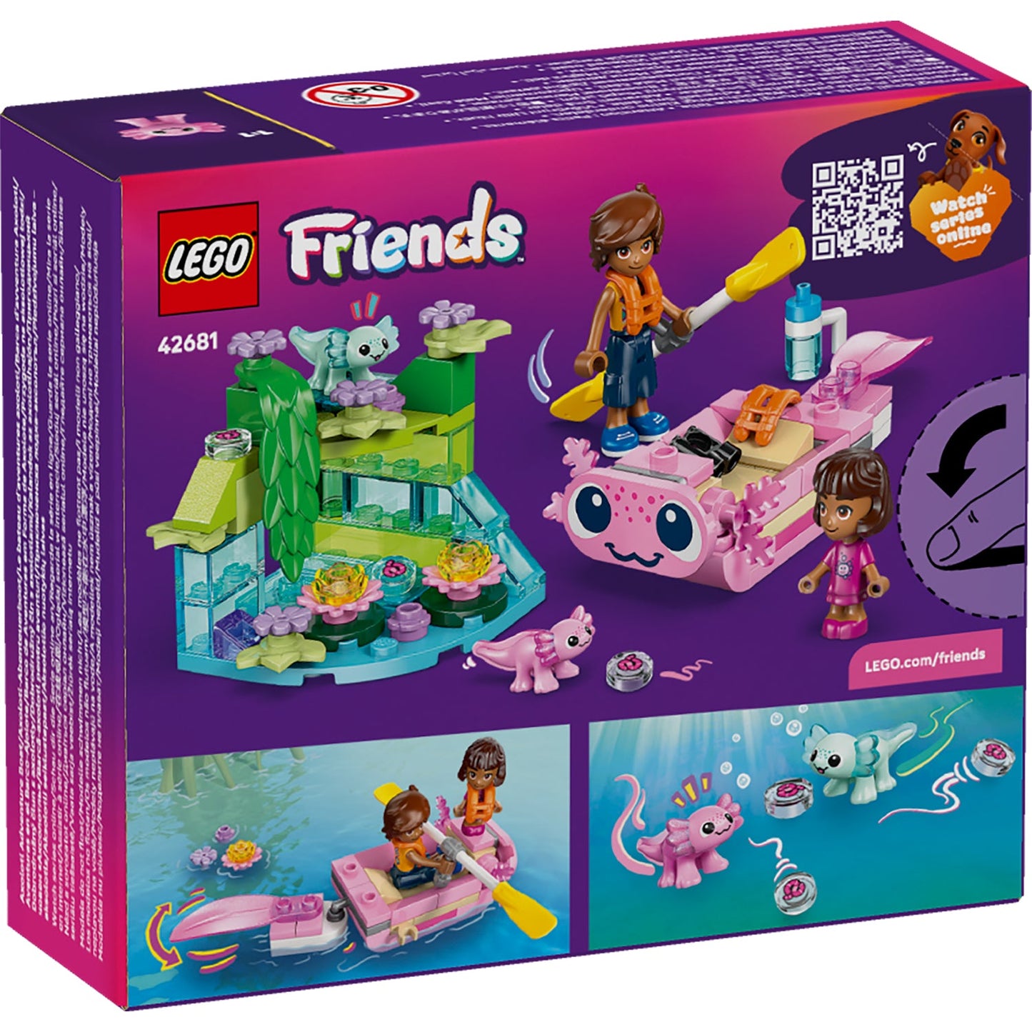 LEGO® Friends Axolotl Adventure Boat - Thuyền Khám Phá Kỳ Nhông Axolotl (42681) LEGO - ảnh 2 - Đồ chơi lắp ráp