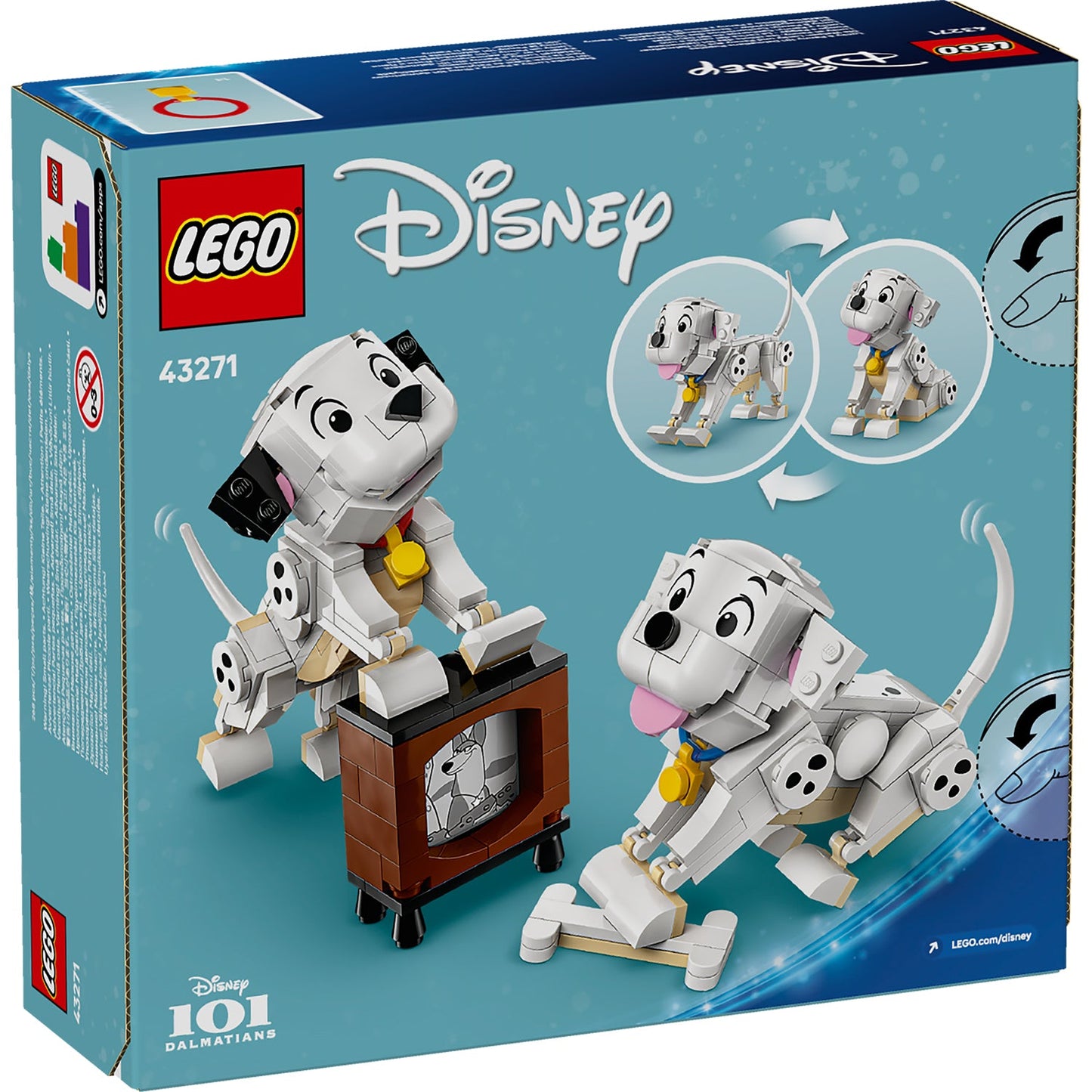 LEGO® Disney™ Lucky & Penny 101 Dalmatians Puppies - Đồ Chơi Lắp Ráp 101 Chú Chó Đốm LEGO 43271 LEGO - ảnh 3 - Đồ chơi lắp rá
