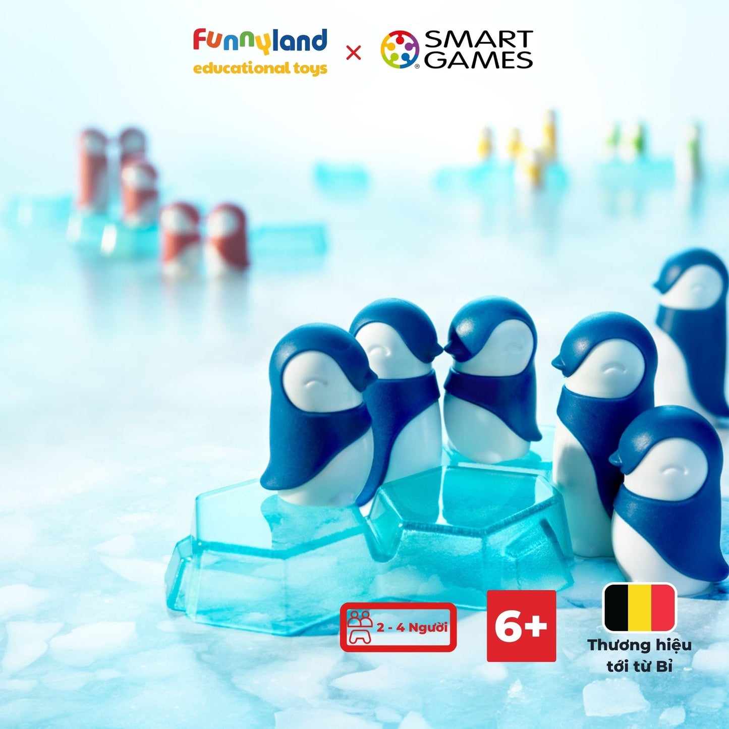 Đồ chơi trí tuệ Smartgames Thử Thách Penguins Huddle Up