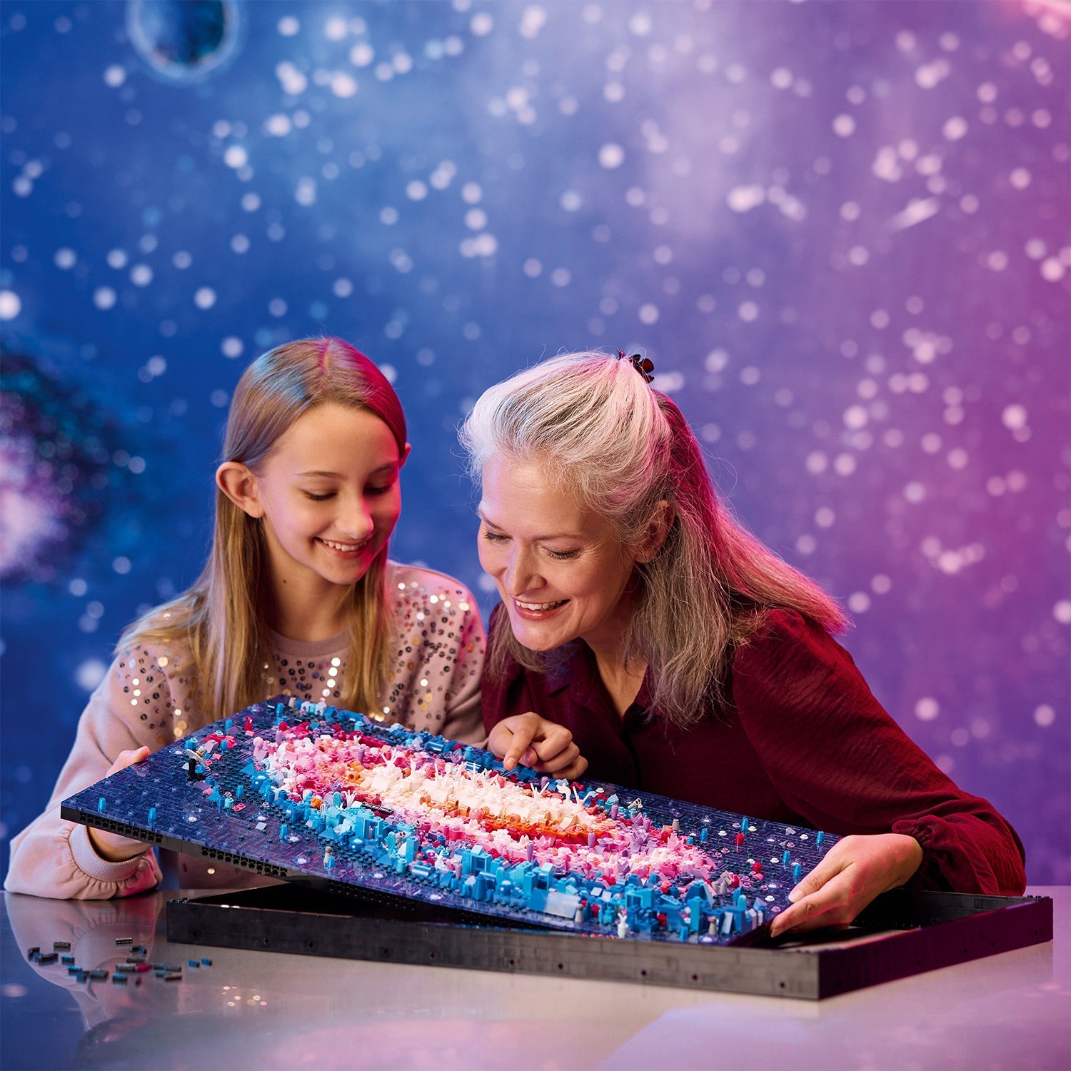 LEGO® Art The Milky Way Galaxy - Tranh Lắp Ráp 3D Thiên Hà Ngân Hà - LEGO 31212 - Góc nhìn khác 3