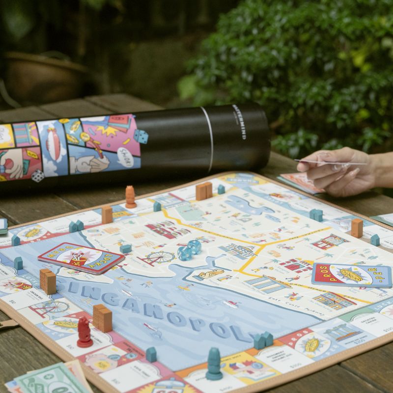Cờ tỷ phú Singapore - Singanopoly Canvas