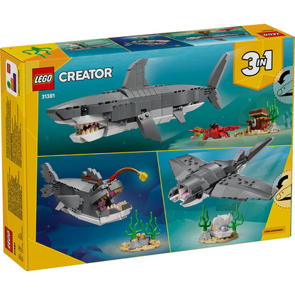 LEGO® Creator 3 in 1 Fierce Shark with a Treasure Chest - Bộ Lắp Ráp Cá Mập 3 Trong 1 - LEGO 31381 LEGO - ảnh 2 - LEGO Buildi