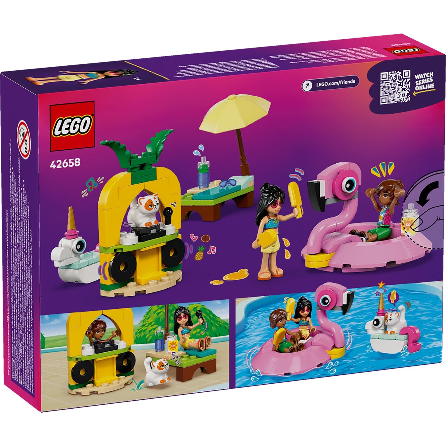 LEGO® Friends™ Unicorn & Flamingo Pool Party - Bộ đồ chơi lắp ráp Tiệc bể bơi (42658) - LEGO LEGO - ảnh 4 - LEGO