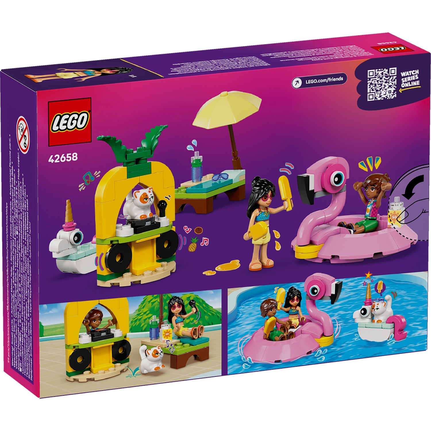 LEGO® Friends™ Unicorn & Flamingo Pool Party - Bộ đồ chơi lắp ráp Tiệc bể bơi (42658) - LEGO LEGO - ảnh 4 - LEGO
