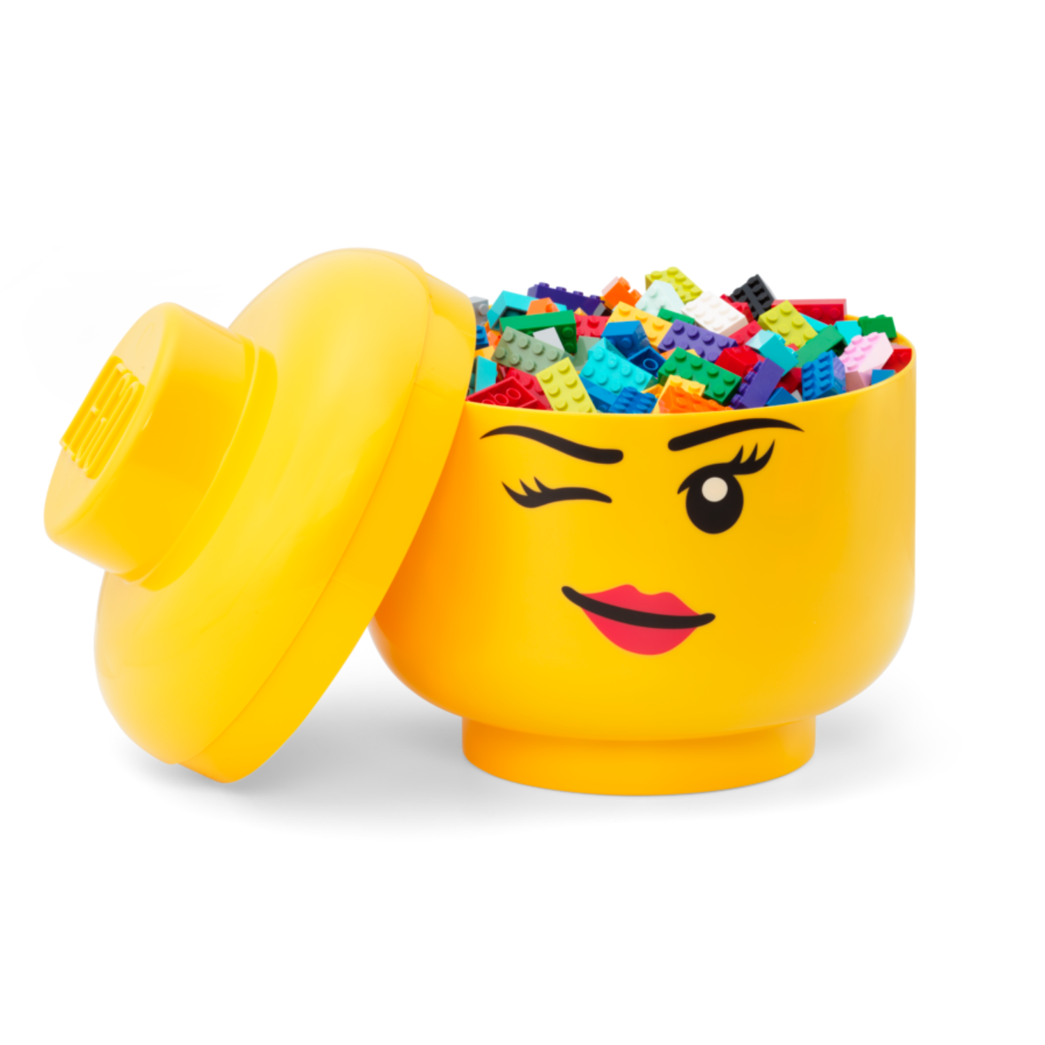 Lego Storage Head (Large) - Winking - Hộp Đựng Đồ Chơi LEGO Chính Hãng - Góc nhìn khác 3
