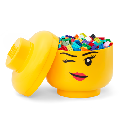 Lego Storage Head (Large) - Winking - Hộp Đựng Đồ Chơi LEGO Chính Hãng - Góc nhìn khác 3