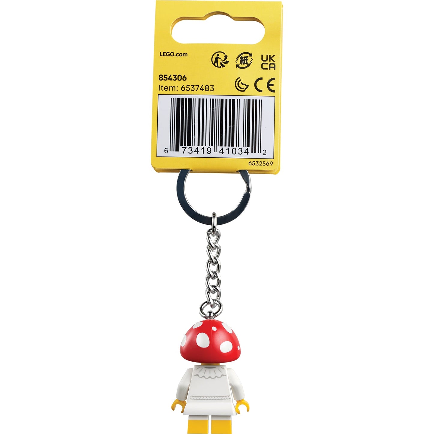 LEGO® Mushroom Girl Keyring - Móc Khóa Nhân Vật Cô Gái Nấm - LEGO 854306 - Góc nhìn khác 3