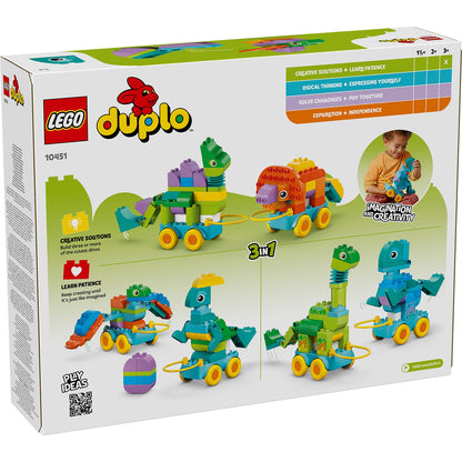 LEGO® DUPLO® 3in1 Dinosaurs on Wheels - Bộ Đồ Chơi Khủng Long 3 Trong 1 - LEGO 10451 LEGO - ảnh 3 - Building Toy