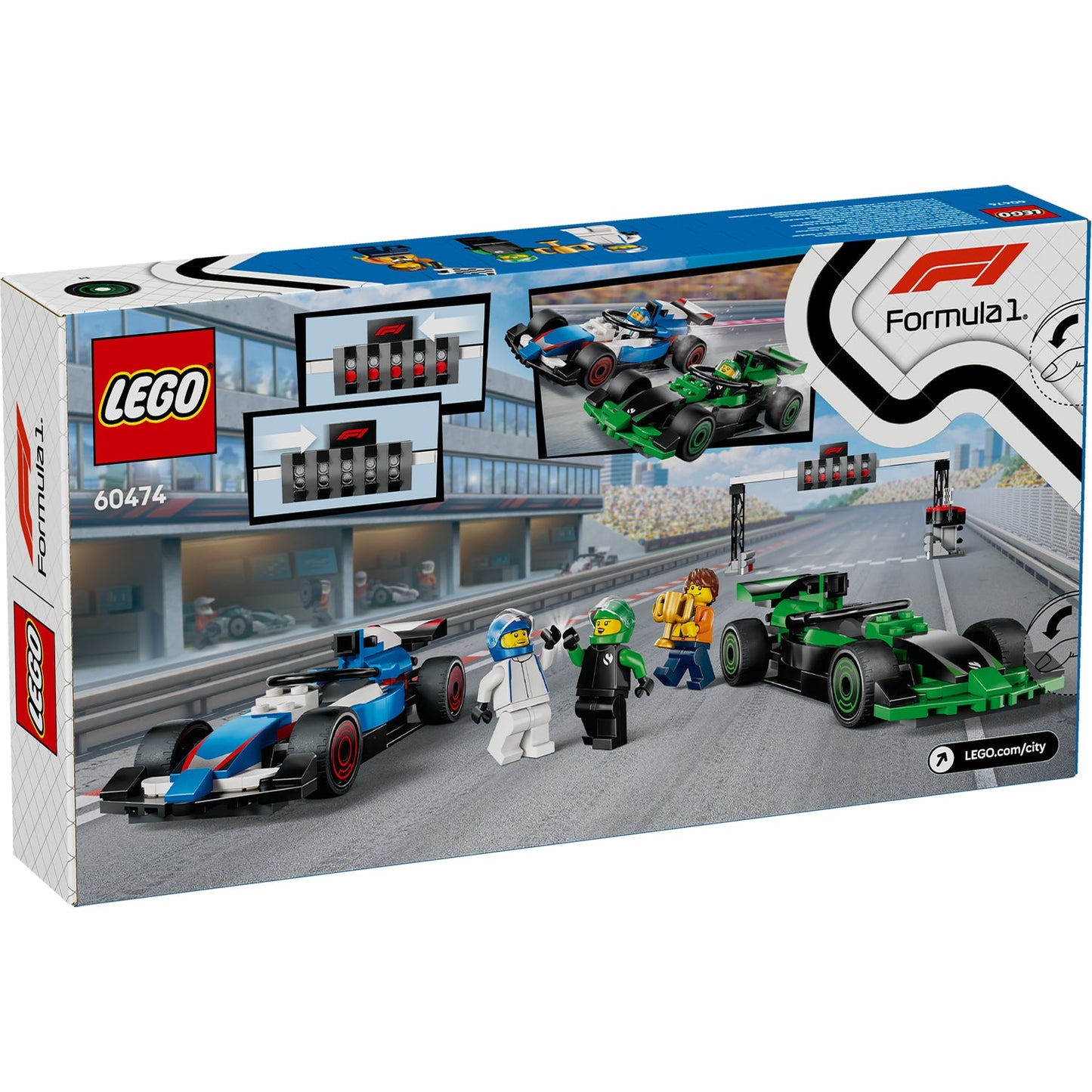LEGO® City F1® Grid with VCARB & Sauber Race Cars - Bộ Lắp Ráp Xe Đua Công Thức 1 - LEGO 60474
