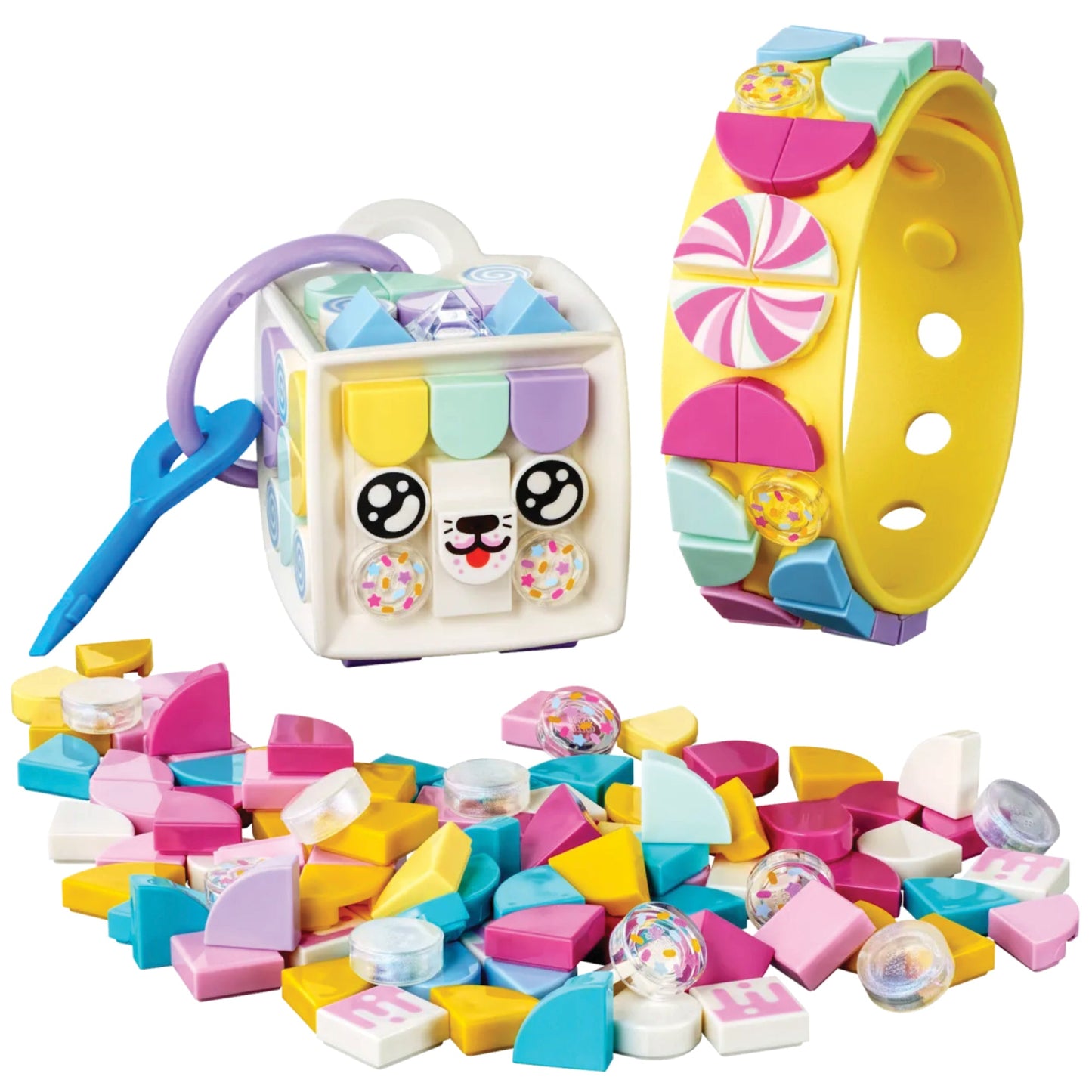 LEGO® DOTS™ Candy Kitty Bracelet & Bag Tag - Bộ Lắp Ráp Vòng Đeo Tay Và Thẻ Treo Túi - LEGO 41944 - Hình ảnh chi tiết 2