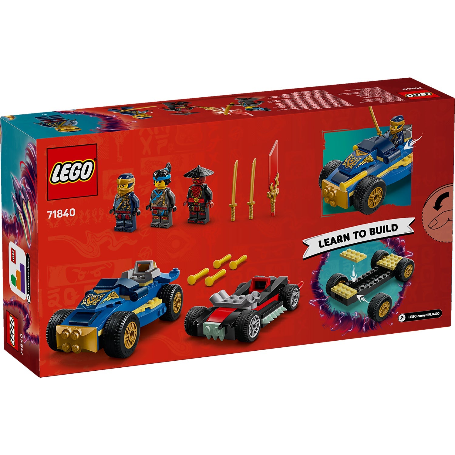 LEGO® NINJAGO® Rogue vs. Drix Race Car Duel - Bộ Đồ Chơi Lắp Ráp Xe Đua Ninja LEGO 71840 LEGO - LEGO Sets