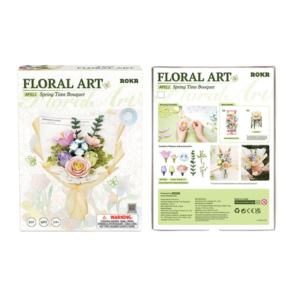 ROKR Spring Time Bouquet DIY 3D Puzzle - Mô hình lắp ráp gỗ 3D Bó hoa xuân - ROKR AF01J