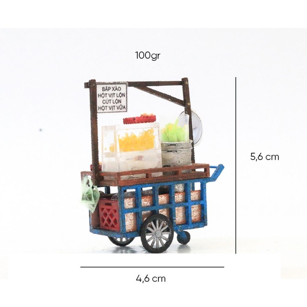 Nam Châm Hít Tủ Lạnh Mô Hình Xe Bắp Xào - Nét Đẹp Hàng Rong Sài Gòn - Góc nhìn khác 3