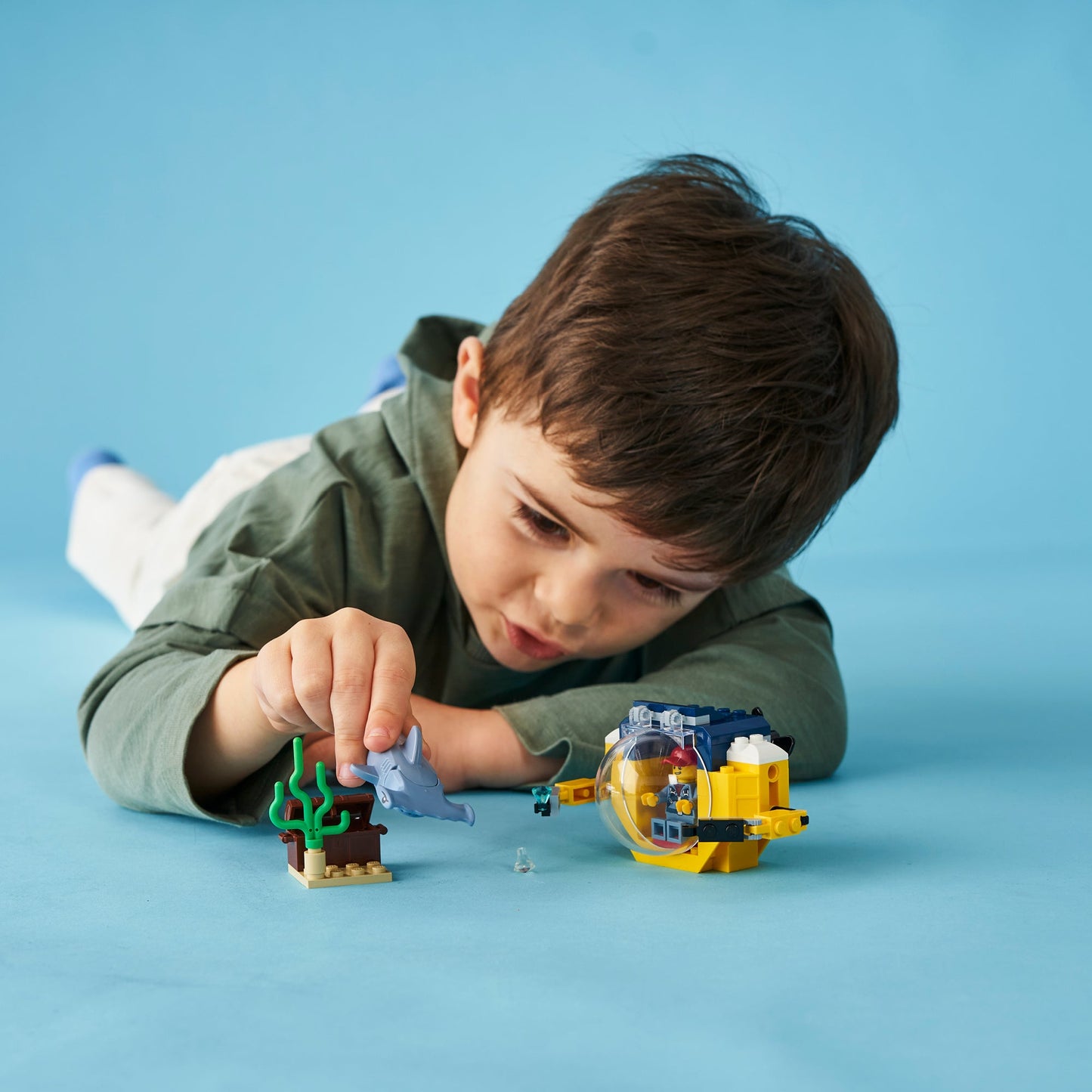 LEGO® City Ocean Mini-Submarine - Tàu Ngầm Mini Thám Hiểm Đại Dương - LEGO 60263 - Góc nhìn khác 3