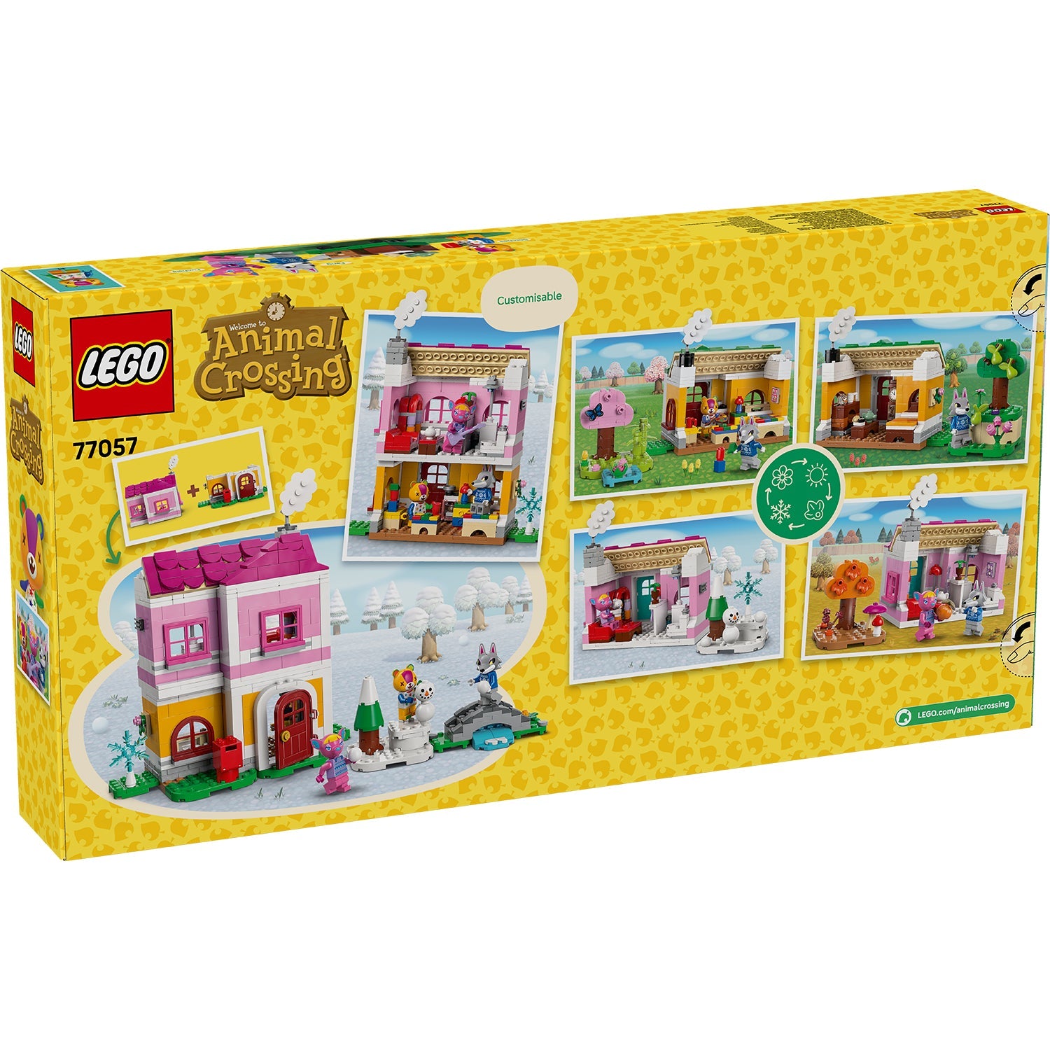 LEGO® Animal Crossing™ Creative Houses: Seasons of Fun (77057) - Bộ Đồ Chơi Lắp Ráp Ngôi Nhà Bốn Mùa LEGO - ảnh 2 - Building 