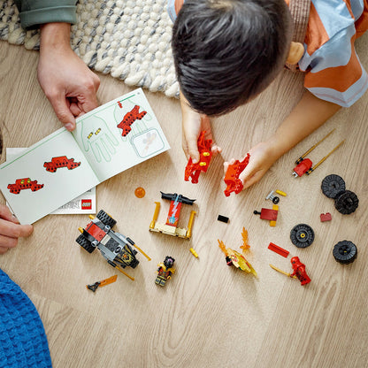 LEGO® NINJAGO® Kai and Ras’s Car and Bike Battle - Bộ Lắp Ráp Trận Chiến Xe Rồng Và Mô Tô 71789 - Hình ảnh bổ sung 4