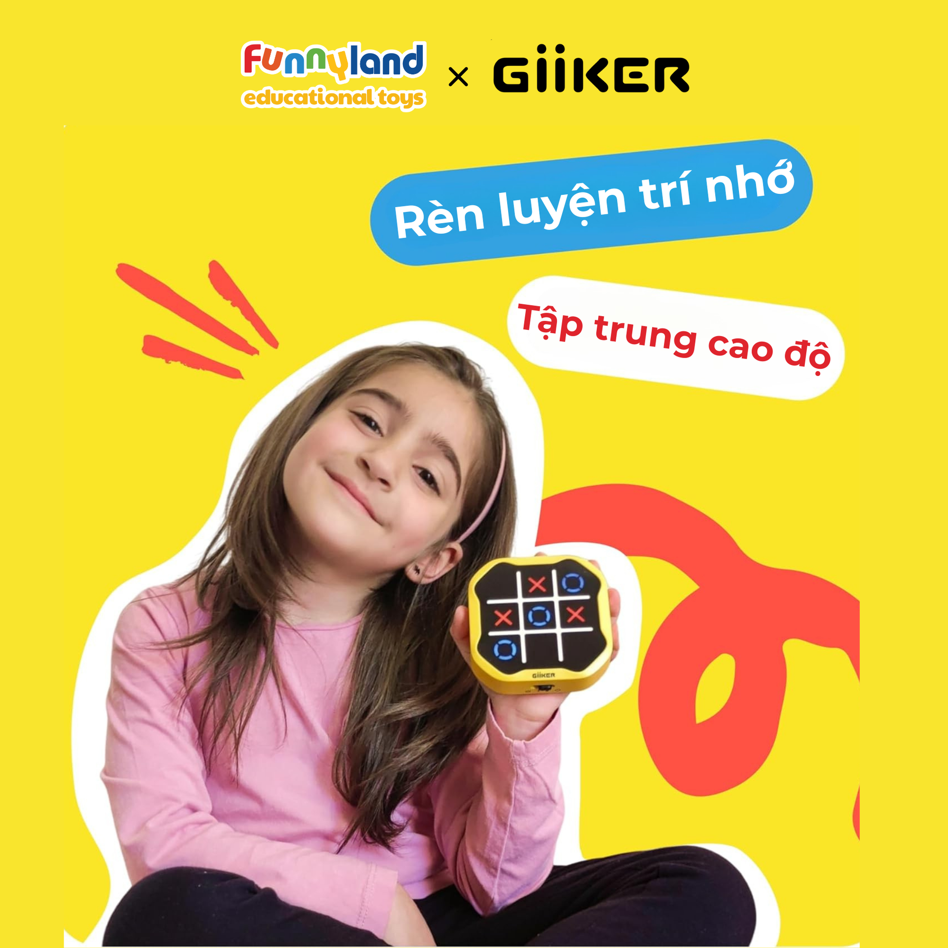 Đồ chơi thông minh Giiker Tic-Tac-Toe Bolt