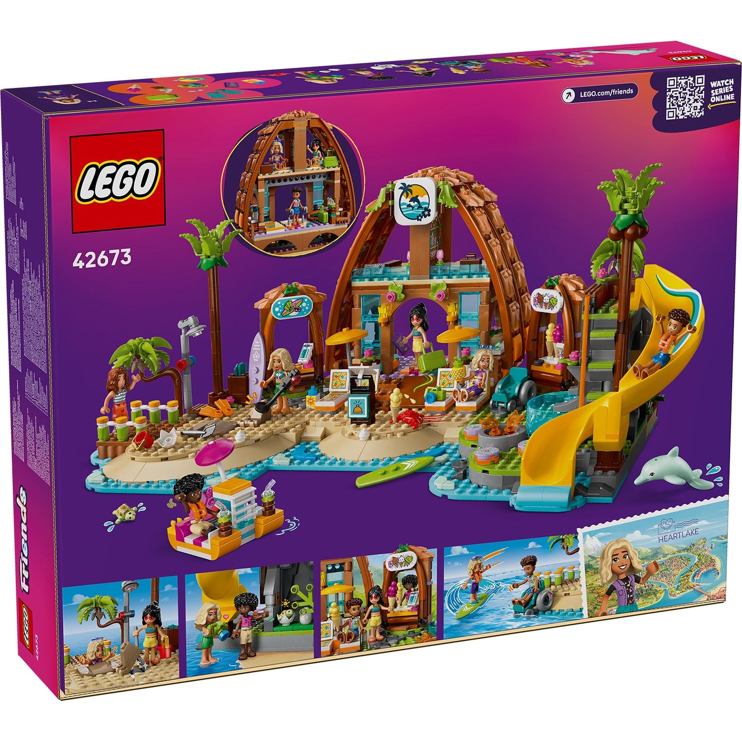 LEGO® Friends™ Family Vacation Beach Resort - Đồ Chơi Lắp Ráp Khu Nghỉ Dưỡng Bãi Biển - LEGO 42673 LEGO - ảnh 2 - Lego Constr